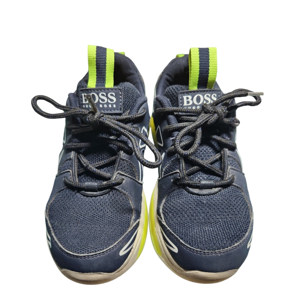 Boss Blue and Green Sneakers Sleek Modern Design